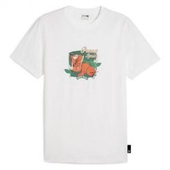 Koszulka sportowa męska Puma Graphics Spritz Tee. Białe t-shirty sportowe męskie Puma, l, bez ramiączek. Za 186.00 zł.