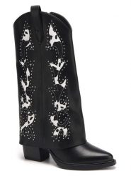 C'M Kozaki w kolorze biało-czarnym rozmiar: 41. Białe kozaki damskie C'M, bez obcasa. Za 195.99 zł.