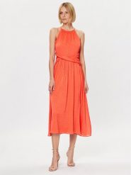 DKNY Sukienka codzienna DD3C3711 Koralowy Regular Fit. Pomarańczowe sukienki damskie DKNY, na co dzień, bez wzorów, z syntetyku, bez kołnierzyka, bez ramiączek, proste. Za 1,039.00 zł.