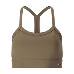 Biustonosz dla kobiet Athlecia Bloom V2. Brązowe biustonosze sportowe damskie Athlecia, bez wzorów. Za 153.00 zł.