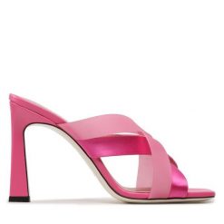 Klapki Pollini. Czerwone klapki damskie Pollini, bez wzorów, bez obcasa. Za 1,059.00 zł.