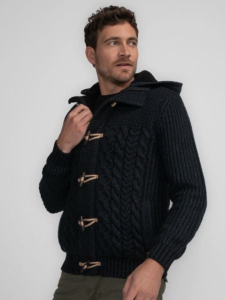 Petrol Industries Kardigan w kolorze czarnym rozmiar: 3XL. Czarne kardigany męskie Petrol Industries, xl, bez wzorów, ze splotem, bez kołnierzyka. Za 217.99 zł.