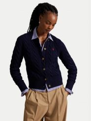 Polo Ralph Lauren Kardigan 211972104004 Granatowy Slim Fit. Niebieskie kardigany damskie Polo Ralph Lauren, xs, bez wzorów, z wełny. Za 1,019.00 zł.