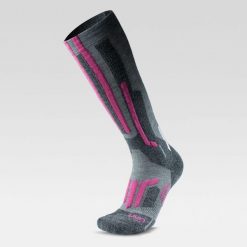 Skarpety narciarskie damskie z wełną Merino UYN Ski Merino Socks. Czarne skarpetki damskie UYN, bez wzorów, z wełny. Za 159.99 zł.