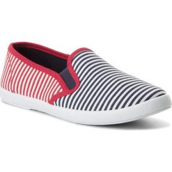 Trampki NYLON RED WS17229-2. Niebieskie trampki i tenisówki damskie Nylon Red, bez wzorów, z materiału. W wyprzedaży za 24.99 zł.