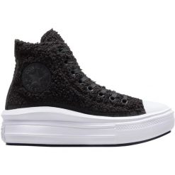 Buty sportowe damskie Converse Ctas Move Hi. Czarne buty sportowe na co dzień damskie Converse, bez wzorów, z materiału. Za 398.70 zł.
