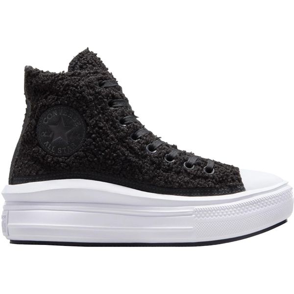 Buty sportowe damskie Converse Ctas Move Hi. Czarne buty sportowe na co dzień damskie Converse, bez wzorów, z materiału. Za 397.60 zł.