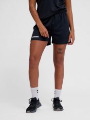 Szorty damskie Hummel Multi PL. Czarne spodenki sportowe damskie HUMMEL, s, z materiału, na fitness i siłownię. Za 175.00 zł.