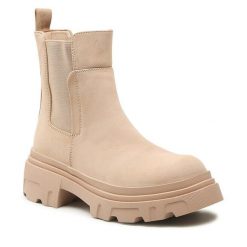 Sztyblety Jenny Fairy. Brązowe botki damskie Jenny Fairy, bez obcasa, na płaskiej podeszwie, bez zapięcia. Za 101.98 zł.