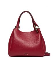 Furla Torebka Nuvola Mini WE00907 HSF000 CN CGQ00 Bordowy. Czerwone torebki klasyczne damskie Furla, bez wzorów, ze skóry, bez dodatków. Za 1,439.00 zł.