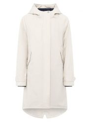 Zwillingsherz Parka "Keep Smiling" w kolorze kremowym rozmiar: S. Brązowe parki damskie Zwillingsherz, s, bez wzorów. Za 267.29 zł.