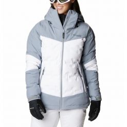 Kurtka Narciarska Zimowa Damska Columbia Wildcard III Down Jacket. Białe kurtki damskie Columbia, m, bez wzorów, bez kaptura, narciarskie. Za 1,499.00 zł.