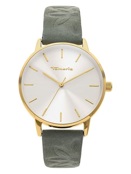 Tamaris Zegarek kwarcowy w kolorze złoto-szaro-białym rozmiar: onesize. Zielone, analogowe zegarki damskie Tamaris, ze stali. Za 218.05 zł.