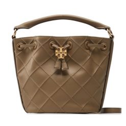 Torebka Tory Burch. Brązowe torebki klasyczne damskie Tory Burch, bez wzorów, bez dodatków. Za 2,009.00 zł.