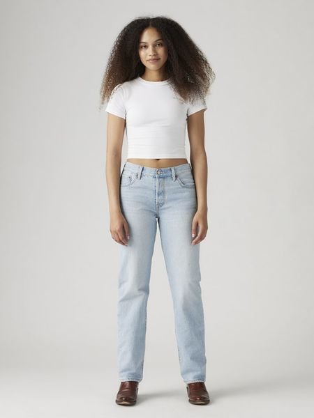 Levi's Dżinsy "501 '90S" - Mom fit - w kolorze błękitnym rozmiar: W24/L32. Niebieskie jeansy damskie Levi's, z podwyższonym stanem. Za 210.32 zł.