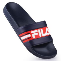 Klapki męskie sportowe Fila OCEANO SLIPPER NAVY. Niebieskie klapki i japonki męskie Fila, z gumy. Za 53.49 zł.