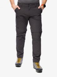 Spodnie turystyczne męskie Helly Hansen Brono Softshell Zip Off Pant. Brązowe spodnie materiałowe męskie Helly Hansen, bez wzorów, z elastanu. Za 468.00 zł.