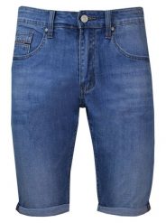 Krótkie Spodnie, Jasne Jeansowe, Szorty, Spodenki, Przed Kolano -PAKO JEANS. Szorty męskie Pako Jeans, z bawełny, bez kołnierzyka. Za 185.00 zł.