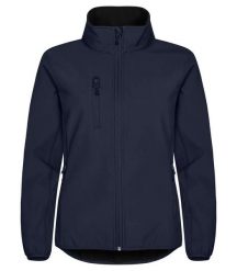 Clique Classic Softshell Jacket Women – 96% poliester z recyklingu. Niebieskie kurtki softshell damskie CLIQUE, xl, bez wzorów, z poliesteru, bez kaptura. Za 265.28 zł.