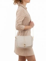 Pia Sassi Skórzana torebka w kolorze beżowym - 25 x 23 x 7 cm rozmiar: onesize. Brązowe torebki klasyczne damskie Pia Sassi, bez wzorów, z materiału, bez dodatków. Za 236.61 zł.