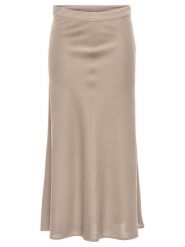 ONLY Spódnica midi Goa 15363690 Beżowy Regular Fit. Brązowe spódniczki damskie Only, s, bez wzorów, z wiskozy, midi. Za 169.99 zł.