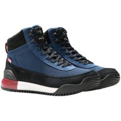 Buty turystyczne męskie The North Face M B2B III Textile WP. Niebieskie buty trekkingowe męskie The North Face, bez zapięcia, trekkingowe. Za 633.45 zł.