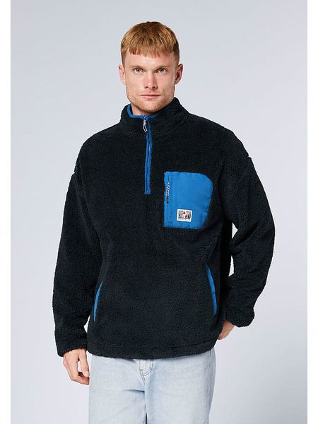 Chiemsee Bluza polarowa w kolorze granatowo-niebieskim rozmiar: XXL. Niebieskie bluzy bez kaptura męskie Chiemsee, xxl, z polaru. Za 161.34 zł.