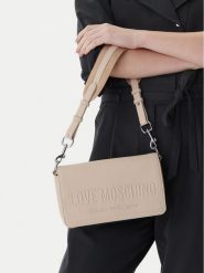 LOVE MOSCHINO Torebka JC4046PP1OLE0110 Kremowy. Białe torebki klasyczne damskie Love Moschino, bez wzorów, ze skóry, bez dodatków. Za 486.99 zł.