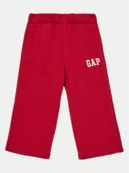 Gap Spodnie dresowe 626265-01 Czerwony Wide Leg. Czerwone spodnie dziewczęce GAP, z bawełny. Za 79.99 zł.