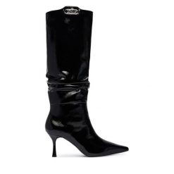 Kozaki KARL LAGERFELD. Czarne kozaki damskie Karl Lagerfeld, bez obcasa, na szpilce. Za 1,449.00 zł.