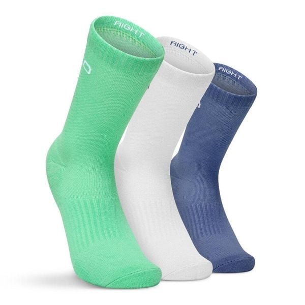 Sportowe skarpetki do gry w padla trójpak Padel Siroko Vira Celestial. Białe skarpetki męskie SIROKO, bez wzorów, z tkaniny. Za 62.00 zł.