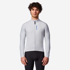 Kurtka zimowa na rower szosowy Van Rysel RCR Racer 2. Szare kurtki treningowe męskie VAN RYSEL, na zimę, l, bez wzorów, z materiału, rowerowe. Za 279.99 zł.