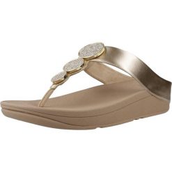 Sandały Fitflop Model Halo Bead Circle Kolor Beżowy. Brązowe sandały damskie Flip Flop, bez wzorów, z syntetyku, bez obcasa. Za 530.50 zł.