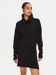 Liu Jo Sukienka dzianinowa WF4430 MA49P Czarny Regular Fit. Czarne sukienki damskie Liu Jo, xs, bez wzorów, z dzianiny, bez kołnierzyka, bez ramiączek. Za 649.99 zł.