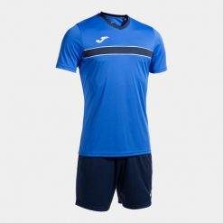 Zestaw koszulka treningowa i spodenki Joma Victory. Niebieskie szorty męskie Joma, l, z materiału, do piłki nożnej. Za 251.00 zł.