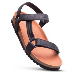 Sandały damskie SCHOLL HEAVEN AD na rzepy. Czarne obuwie trekkingowe damskie Scholl. Za 269.99 zł.