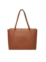 JENNY Torebka C-JEN-H-001-08 Brązowy. Brązowe torebki klasyczne damskie Jenny, bez wzorów, z materiału, bez dodatków. Za 149.99 zł.