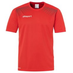 Koszulka Uhlsport Goal. Czerwone t-shirty sportowe męskie UHLSPORT, bez ramiączek, do piłki nożnej. Za 124.50 zł.