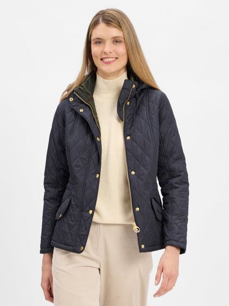 Barbour kurtka pikowana Kobiety Sztuczne włókno niebieski, 42. Niebieskie kurtki damskie Barbour, bez wzorów, z włókna, bez kaptura. Za 1,299.95 zł.