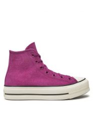 Converse Trampki Chuck Taylor All Star Lift Platform Hi A11143C Różowy. Czerwone trampki i tenisówki damskie Converse, bez wzorów, ze skóry. Za 279.99 zł.