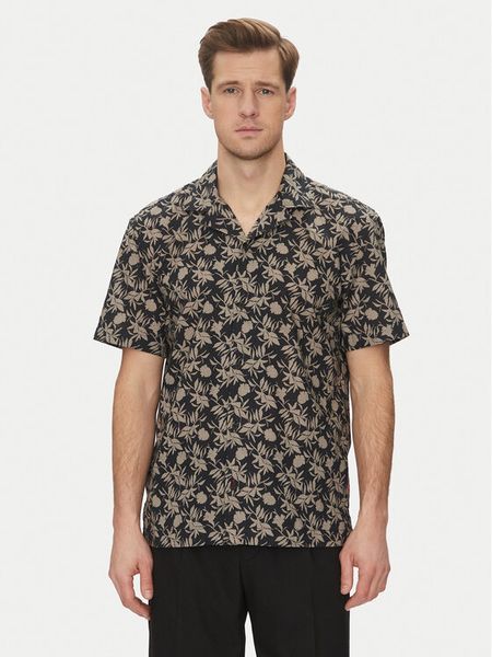 JOOP! Jeans Koszula 15 JJSH-105Hanes 30045987 Czarny Casual Fit. Czarne koszule męskie Joop! Jeans, l, bez wzorów, z bawełny, bez kołnierzyka, bez ramiączek. Za 229.99 zł.