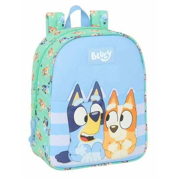 Plecak szkolny Bluey Sisters Poliester 300D. Zielone plecaki damskie Bluey, bez wzorów, z poliesteru. Za 113.80 zł.