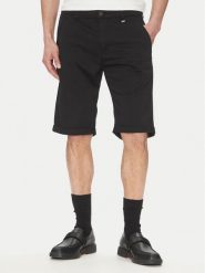 KARL LAGERFELD Szorty materiałowe 265812 552829 Czarny Regular Fit. Czarne szorty męskie Karl Lagerfeld, bez wzorów, z bawełny. Za 399.99 zł.