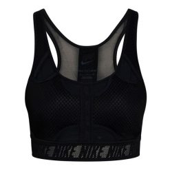 Biustonosz Nike Swoosh UltraBreathe. Czarne biustonosze sportowe damskie Nike, bez wzorów. Za 139.99 zł.