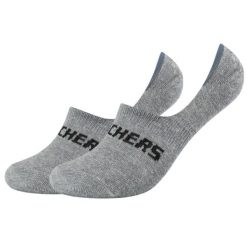 Skarpetki sportowe dla dorosłych 2PPK Mesh Ventilation Footies Socks. Niebieskie skarpetki damskie Skechers, bez wzorów, z meshu. Za 29.99 zł.