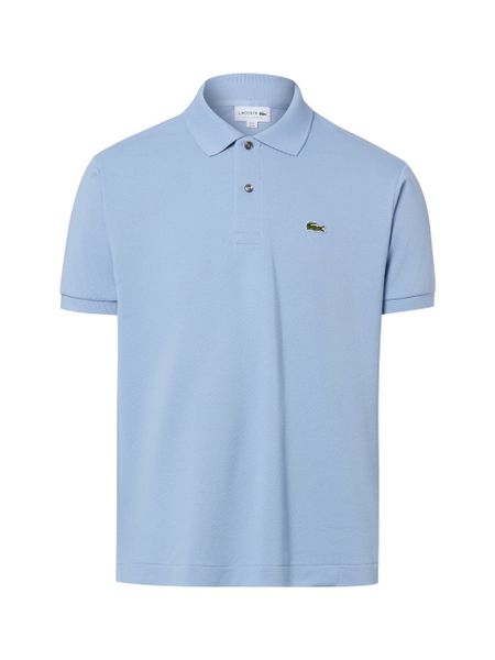 Lacoste koszulka polo Mężczyźni Bawełna niebieski, 7. Niebieskie koszulki polo męskie Lacoste, m, bez wzorów, z bawełny, bez ramiączek. Za 279.95 zł.