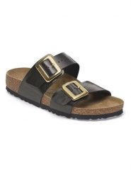 Birkenstock Klapki "Sydney" w kolorze czarnym rozmiar: 38. Czarne klapki damskie Birkenstock, bez wzorów, bez obcasa. Za 469.92 zł.