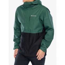 Kurtka przeciwdeszczowa męska Columbia Hikebound II Jacket. Zielone kurtki męskie Columbia, m, bez wzorów, sportowe, bez kaptura. Za 497.99 zł.