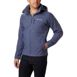 Kurtka softshell męska Columbia Cascade Ridge II. Niebieskie kurtki softshell damskie Columbia, m, bez wzorów, z softshellu, bez kaptura. W wyprzedaży za 416.00 zł.