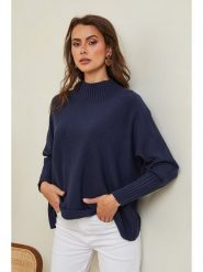 Joséfine Sweter "Izsak" w kolorze granatowym rozmiar: XL. Niebieskie golfy damskie Joséfine, xl, bez wzorów, z kaszmiru, bez ramiączek. Za 151.90 zł.